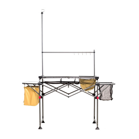 Portable Camp Kitchen Island // Brown