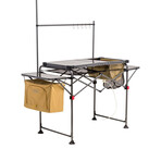 Portable Camp Kitchen Island // Brown