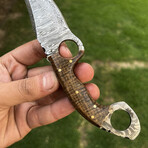 Handmade Damascus Skinning Knife // FK-23004