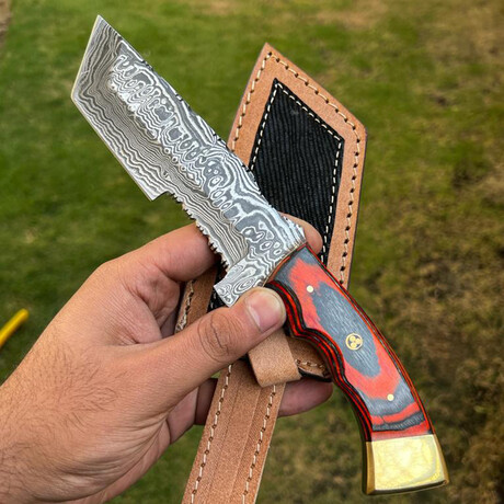 Handmade Damascus Tracker Knife // FK-23003