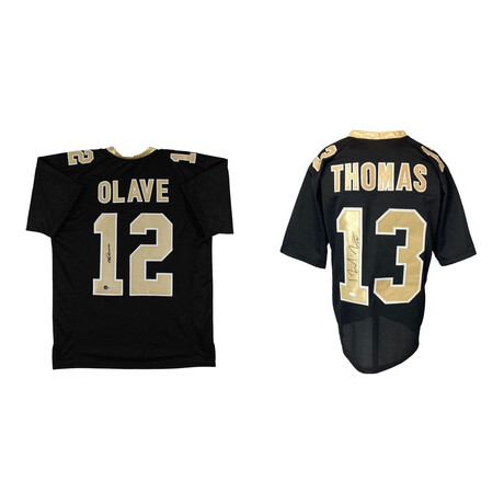 Chris Olave + Michael Thomas // Signed New Orleans Saints Jerseys