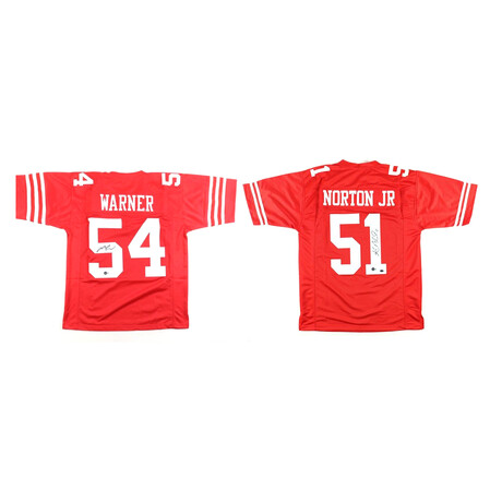 Ken Norton Jr. + Fred Warner // Signed San Francisco 49ers Jerseys