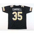 New Orleans Saints // Earl Campbell Signed Jersey + Earl Campbell+Rickey Jackson Signed Mini Helmet Inscribed "HOF 91" "HOF 10"