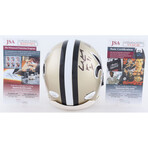 New Orleans Saints // Earl Campbell Signed Jersey + Earl Campbell+Rickey Jackson Signed Mini Helmet Inscribed "HOF 91" "HOF 10"