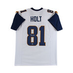 St Louis Rams // Kurt Warner Signed Jersey + Torry Holt Signed Jersey + Torry Holt Signed Mini Helmet