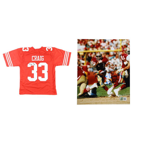 Roger Craig // San Francisco 49ers // Signed Jersey + Signed 8x10 Photo