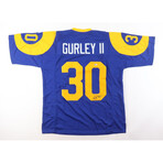 Kyren Williams + Blake Corum + Todd Gurley II // Signed Los Angeles Rams Jerseys