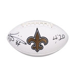 Ricky Williams // New Orleans Saints // Signed Logo Football Inscribed "4:20" + Signed Jersey + Signed 16x20 Photo