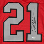 Deion Sanders // Atlanta Falcons // Signed Jersey (Red) + Signed Jersey (White)