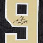 New Orleans Saints // Drew Brees Signed Jersey + Archie Manning Signed 8x10 Photo