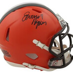 Cleveland Browns // Earnest Byner Signed Jersey + Earnest Byner Signed Speed Mini Helmet + Kevin Mack Signed Speed Mini Helmet + Eric Metcalf Signed Jersey