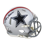 Dallas Cowboys // Drew Pearson Signed Jersey + Roger Staubach Signed Speed Mini Helmet + Roger Staubach Signed Jersey