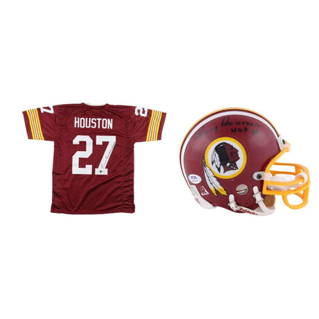 Ken Houston // Washington Redskins // Signed Jersey + Signed Mini Helmet