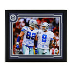 Dallas Cowboys // Jason Witten and Tony Romo Signed Custom Framed 22X26 Photo + Jason Witten Signed Jersey