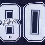 Dallas Cowboys // Michael "Playmaker" Irvin Signed Full-Size Flash Alternate Speed Helmet + Alvin Harper Signed Jersey