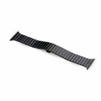 Stainless Steel Space Black Link Bracelet Apple Watch Band (38mm / 40mm / 41mm / 42mm)