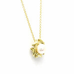 Tiffany & Co. // 18k Yellow Gold Pearl Kiss-Around Necklace // 16.14" // Store Display