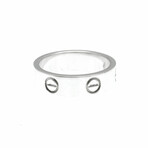 Cartier // 18k White Gold Love Ring // Ring Size: 6.75 // Store Display