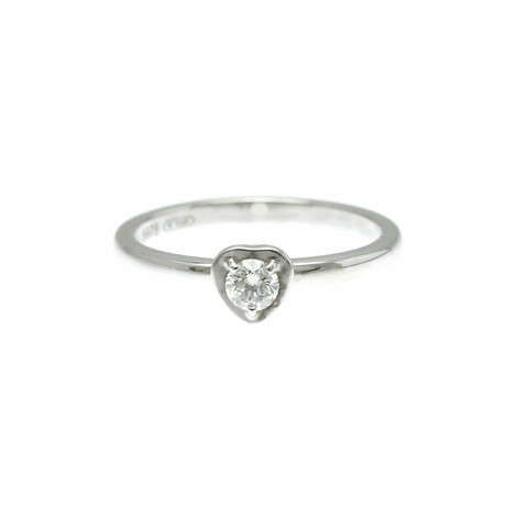 Cartier // 18k White Gold Diamant Léger Heart Diamond Ring // Ring Size: 6 // Store Display