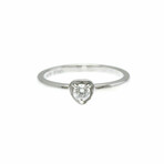 Cartier // 18k White Gold Diamant Léger Heart Diamond Ring // Ring Size: 6 // Store Display