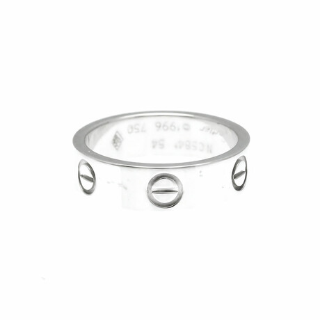 Cartier // 18k White Gold Love Ring // Ring Size: 6.75 // Store Display