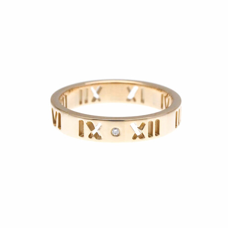 Tiffany & Co. // 18k Rose Gold Atlas Pierced Diamond Ring // Ring Size: 5.5 // Store Display