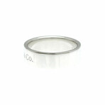 Tiffany & Co. // Platinum Flat Ring // Ring Size: 6.5 // Store Display