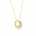 Tiffany & Co. // 18k Yellow Gold Pearl Kiss-Around Necklace // 16.14" // Store Display