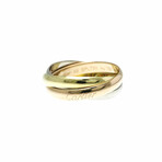 Cartier // 18k Rose Gold + 18k White Gold + 18k Yellow Gold Trinity Ring // Ring Size: 4.75 // Store Display