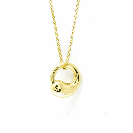 Tiffany & Co. // 18k Yellow Gold Eternal Circle Necklace // 16.14" // Store Display