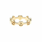 Gucci // 18k Rose Gold Icon Heart Station Ring // Ring Size: 6.75 // Store Display