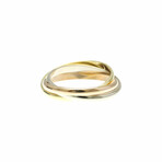 Cartier // 18k Rose Gold + 18k White Gold + 18k Yellow Gold Trinity Ring // Ring Size: 5.75 // Store Display