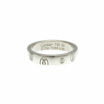 Cartier // 18k White Gold Happy Birthday Ring // Ring Size: 6 // Store Display