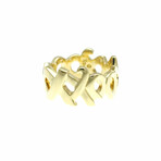 Tiffany & Co. // 18k Yellow Gold Love & Kiss Ring // Ring Size:  5.5 // Store Display