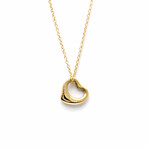 Tiffany & Co. // 18k Rose Gold Open Heart Necklace // 16.14" // Store Display