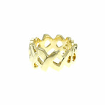 Tiffany & Co. // 18k Yellow Gold Love & Kiss Ring // Ring Size:  5.5 // Store Display