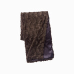 Contempo Cuddle Fur Throw // Charcoal (50"L x 65"W)