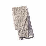 Contempo Cuddle Fur Throw // Silver (50"L x 65"W)