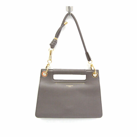 Givenchy // Leather Shoulder Handbag // Gray // Pre-Owned