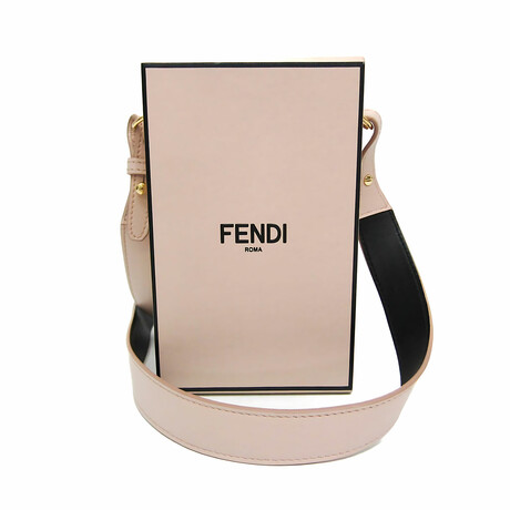 Fendi // Leather Box Bag // Rose // Pre-Owned