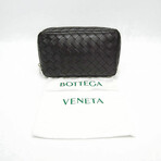 Bottega Veneta // Leather Intrecciato Clutch Bag // Dark Brown // Pre-Owned