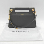 Givenchy // Leather Shoulder Handbag // Gray // Pre-Owned