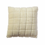 Mink Patchwork Pillow // Ivory (18"L x 18"W)