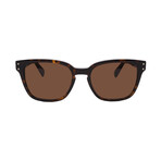 Men's // Ferragamo SF1040S 240 Square Sunglasses // Dark Havana + Brown Lense