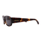 Men's // Ferragamo SF1109S 242 Square Sunglasses // Dark Havana + Grey