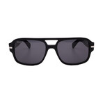 Men's // Ferragamo SF1038S 001 Aviator Sunglasses // Black + Grey