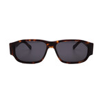 Men's // Ferragamo SF1109S 242 Square Sunglasses // Dark Havana + Grey