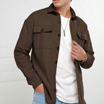 Solid Shacket // Brown (XS)