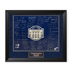 1923-2008 Yankee Stadium Blue Tribute // Autographed Photograph + Framed // 75 Signatures