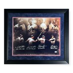 Gary Sheffield, Dale Murphy, Andrew Jones & David Justive // Atlanta Braves // Autographed Photograph + Inscriptions + Framed